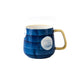 Ceramic Mug with Lid Spoon Japanese Hand-painted Drinking Cup Male and Female Student Handle Coffee Breakfast Milk Cup