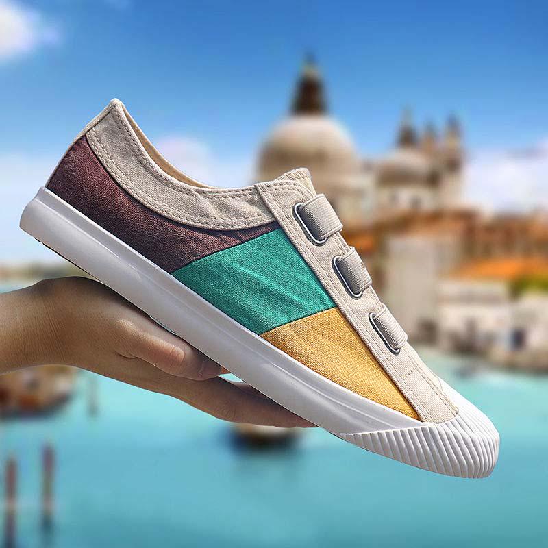 Plus Size 38-44 Summer Men Sneakers Comfortable Running Basketball Shoes Breathable Shockproof Non-slip Canvas Shoes