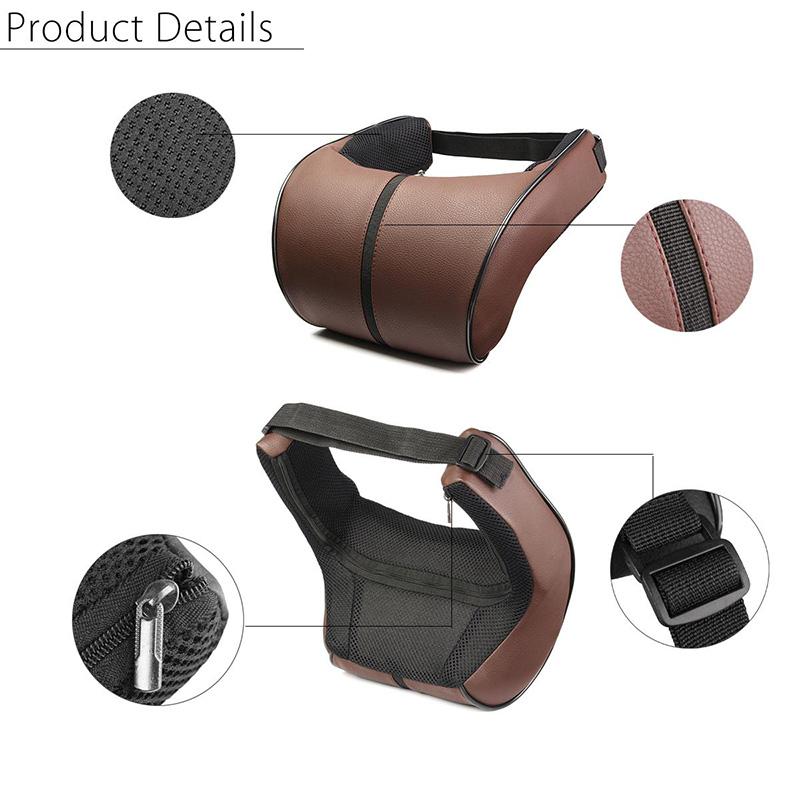 Memory Foam Car Headrest and Lumbar Pillow Set Seat Support Pillow Relaxation Artifact