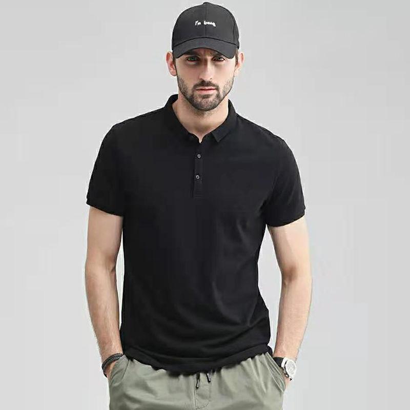 Short-sleeved T-shirt Men's Shirt Solid Color Loose Round Neck Shirt Summer