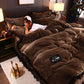 Winter Flannel Fleece Duvet Cover Comforter Cover Home Textile Warm Quilt Cover Velvet