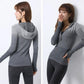 Hooded Cardigan Slim Fit Yoga Clothes Women's Long-sleeved Professional Sports Jacket Morning Running Outdoor Fitness