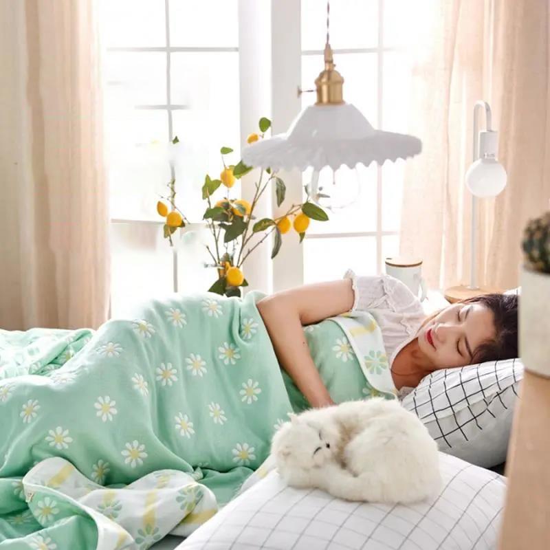Summer Skin-friendly Thin Air-conditioning Quilt Single Double Summer Cool Quilt Core Quilt Blanket