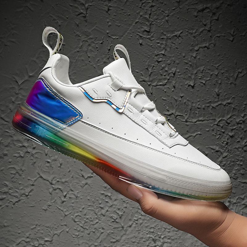 Leather Men Casual Shoes Fashion Sneakers Footwear Soft Rubber Male Flats Shoe White Mens Shoes Sales Man Designer