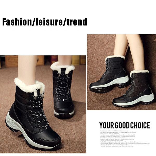 Women Boots Non-slip Waterproof Winter Ankle Snow Boots Women Platform Winter Shoes with Thick Fur Botas Mujer Thigh High Boots