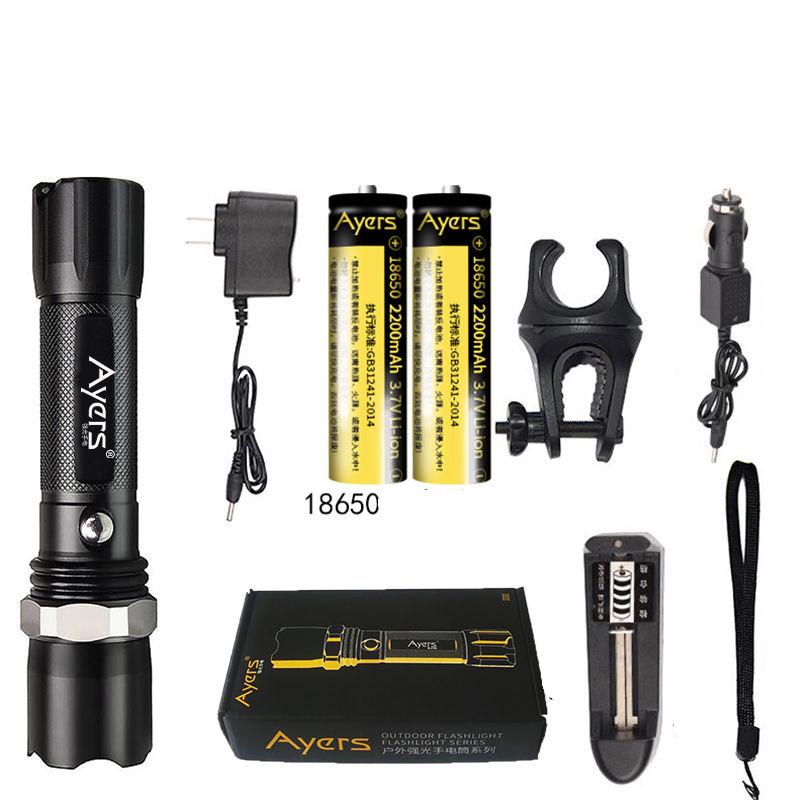 Professional Powerful led Waterproof Scuba Diving Flashlight Light LED Underwater Torch Lamp