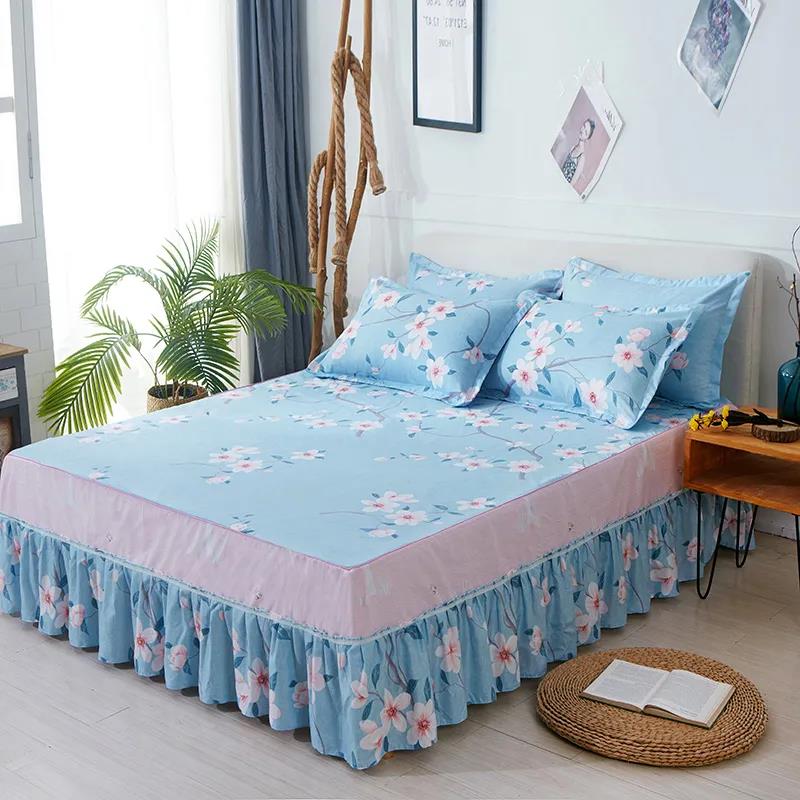 Bedroom Household Korean Style Princess Bed Cover One-piece Bed Skirt Bed Sheet Sheet Simmons Protective Cover