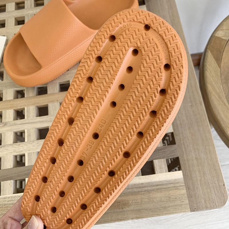Women Thick Platform Slippers Summer Beach Eva Soft Sole Slide Sandals Leisure Men Ladies Indoor Bathroom Anti-slip Shoes