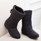 Women's Tassel Snow Boots Warm Non-slip Ankle Boots Solid Color Waterproof Boots