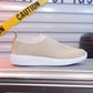 Women Vulcanized Shoes High Quality Women Sneakers Slip on Flats Shoes Women Loafers Plus Size 43 Walking Flat