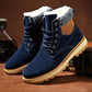 Plush Men's Winter Snow Boots High-top Thick Warm Cotton Shoes Men's Short Boots