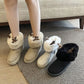 Winter Warm Cute Elk Antlers Snow Boots Fur One Plus Velvet Thick Cotton Shoes Boots Women