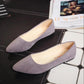 Shallow Mouth Flat Pointed Toe Suede Casual Work Shoes All-match Flat-bottomed Women's Shoes Soft-soled Non-slip Work Wear