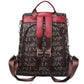 Leather Texture Backpack Female Student Schoolbag Trend Soft Leather Lady Large-capacity Travel Bag