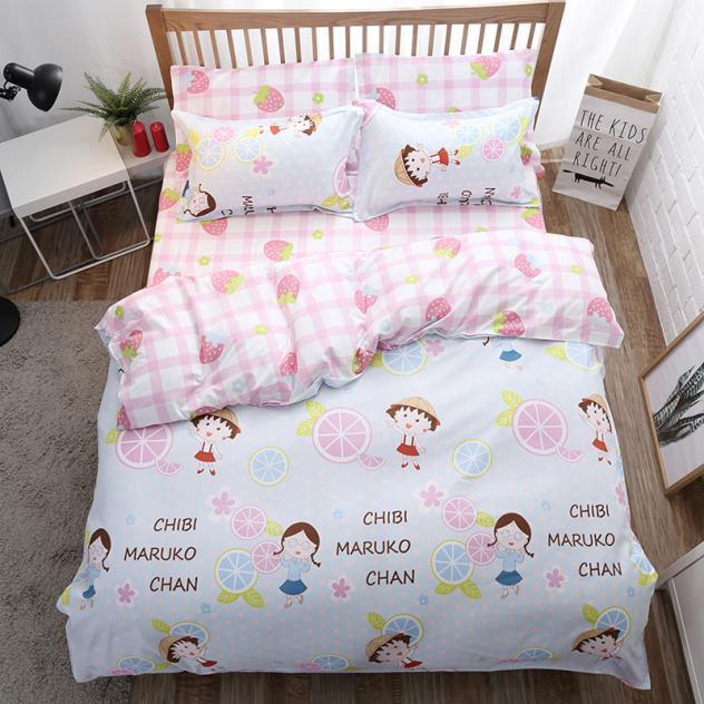 New  Home Cartoon Fox 3/4pcs Bedding Sets Children's Beddingset Bed Linen Duvet Cover Bed Sheet