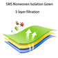 3-layer Disposable Medical Protective Clothing Non-woven Safety Protective Coveralls