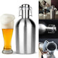 64oz Stainless Steel Beer Growler Swing Top Hip Flask Ultimate 1.9L Beer Bottle