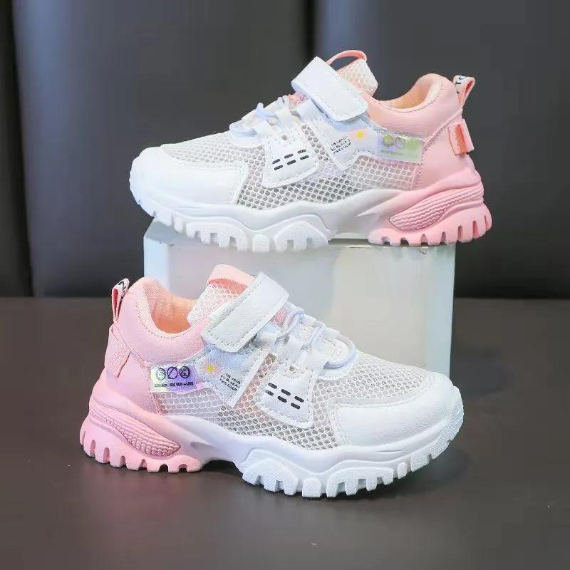 Girls Summer Single Mesh Breathable Shoes Children's Casual Sports Shoes Children's Shoes Boys' All-match Shoes