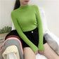 2019 Fall Turtleneck Sweaters Women Long Sleeve Thin Sweaters Winter Knitted Pullovers Jumpers Tops