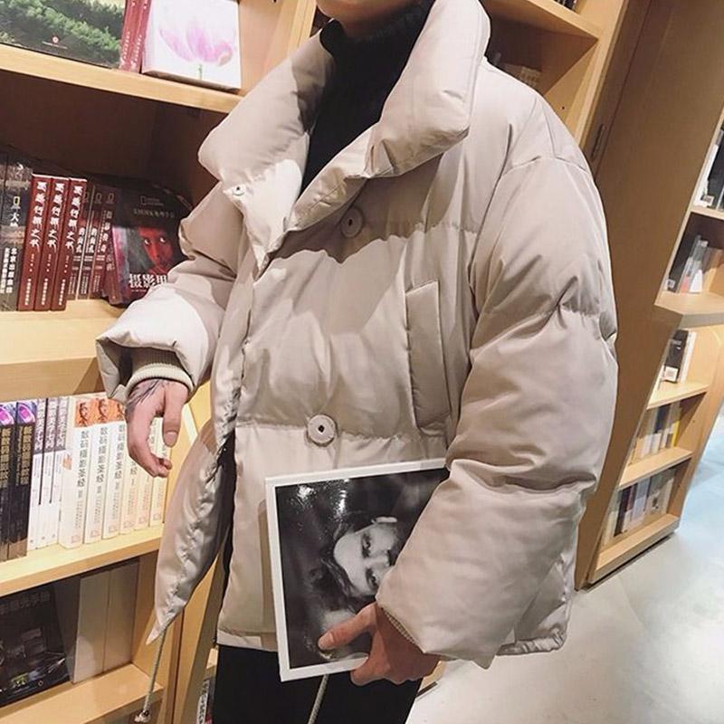 Winter Men's Student Fashion Trend Padded Jacket Wild Loose Warm Thick Bread Clothes