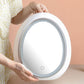 Cosmetic Mirror with Storage Box Dust-proof Large-capacity Cosmetic Mirror LED HD Adjustable Light Makeup Mirror