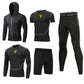 5pcs Men's Gym Workout Sports Suit Fitness Compression Clothes Running Jogging Sport Wear Workout