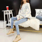 Autumn and Winter Casual Pullover Sweater Loose Casual Knitted Top Star Pattern Female Jacket