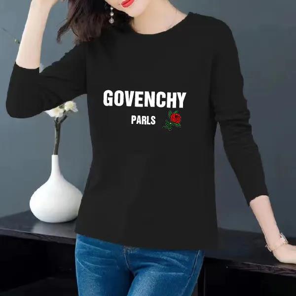 Spring T-shirt Women Long Sleeve Pullover Casual Loose Shirt Boutique Bottoming Shirt
