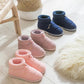 Bag with Cotton Slippers Women Winter Home Non-slip Indoor Home Couple Thick-soled Warmth Large Size Cotton Shoes Men