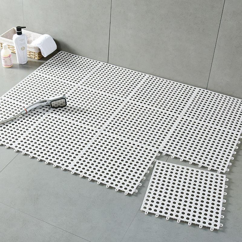 Bathroom Non-slip Mat Toilet Floor Mat Water-proof Shower Household Hollow Stitching Covered Bathroom Toilet Foot Mat