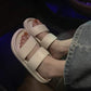Thick-soled Sandals and Slippers Women's Summer Fashion Retro Hong Kong Flavor Harajuku Style Beach Shoes