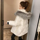 Winter Padded Down Coat Women's Short Bread Coat All-match Fur collar hood Cotton Coat