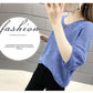 Women's V-neck Hollow Knit Sweater Women's Loose Korean Version of Batwing Sweater Top Women's Short Thin Knit Pullover Sweater