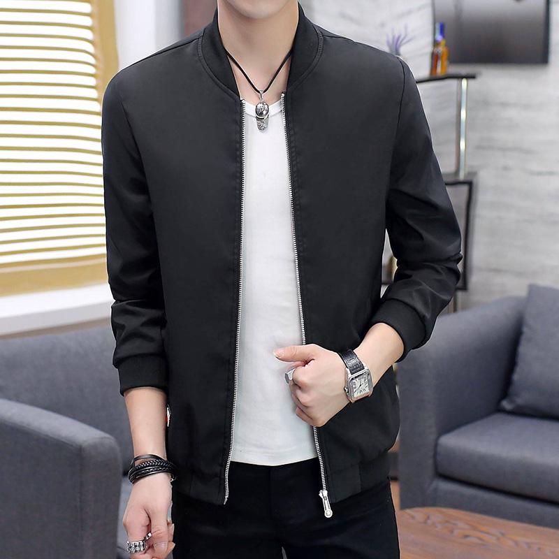 Plus Size Autumn Men's Jackets Fashion Coats Male Casual Slim Baseball Collar Bomber Jacket Men Coat