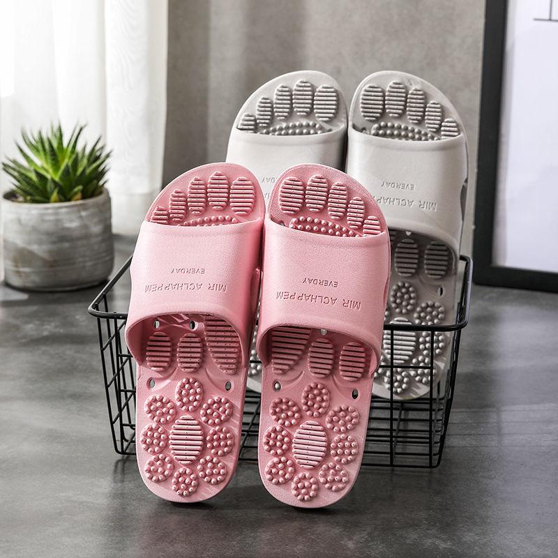 WTEMPO Slipper Men External Wear Soft Bottom Non-slip Massage Function Flip Flop Indoor Bathroom Shower
