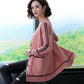 Spring and Autumn All-match Jacket Striped Pattern Mid-length Sweater Fashion Simple Style Female Top