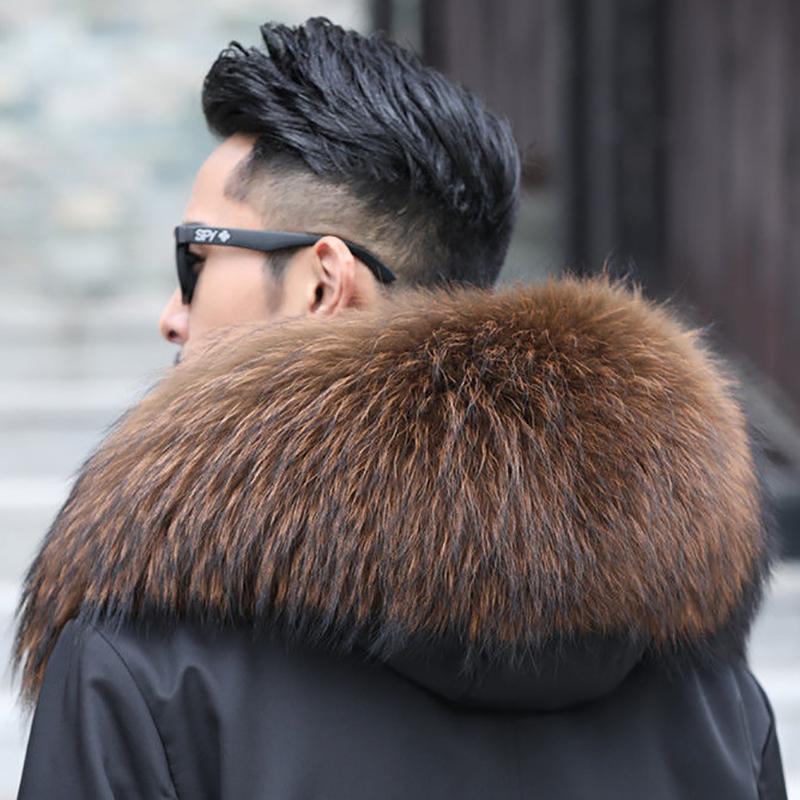 Winter Long Detachable Liner Parka Clothing Men's Faux Fur Thickened Warm Fur Coat