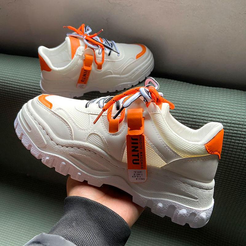 Men's Shoes Thick Bottom Old Shoes Korean Version of Muffin Bottom Shoes Male Students Increased Shoes