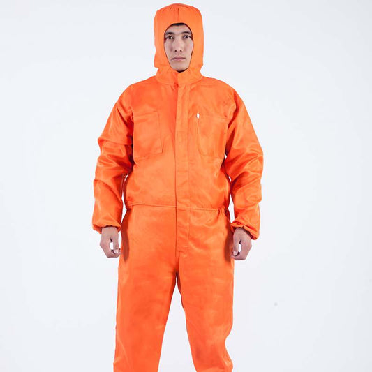 Dustproof coverall with hood full body protective clothing breathable anti-industrial dust isolation