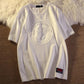 3D Engraved T-shirt Solid Color Retro Tees Summer Men O-neck Short Sleeve Shirt Bump Trend Casual Thin Pullover