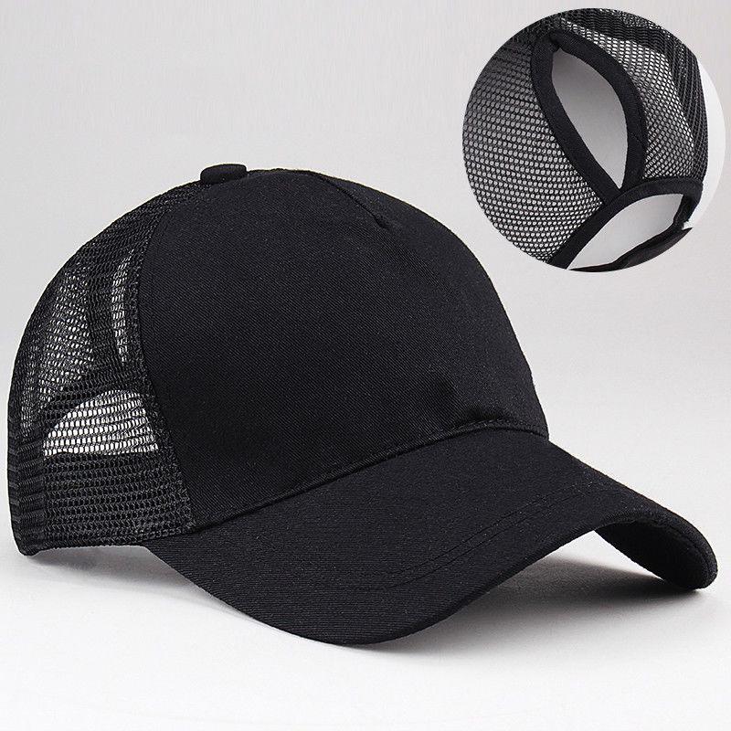 WTEMPOWTEMPOWTEMPO Women Ponytail Baseball Cap High Bun Ponycap Messy Adjustable Mesh Visor Sun Cap