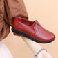 Women's Cowhide Mother Single Shoes Spring and Autumn Middle-aged and Elderly Soft-soled Comfortable Non-slip Work Shoes Flat Casual Shoes