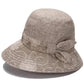 Women's Cotton Bucket Hat Rose Flower Bow Sunscreen Sun Hat Spring Adjustable Hat Breathable Vintage Fisherman Hat Basin Hat