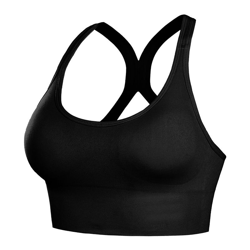 Yoga Tube Top Sports Underwear Women Gather Shockproof Running Anti-sagging Bra Beauty Back Bra Without Steel Ring Vest Women