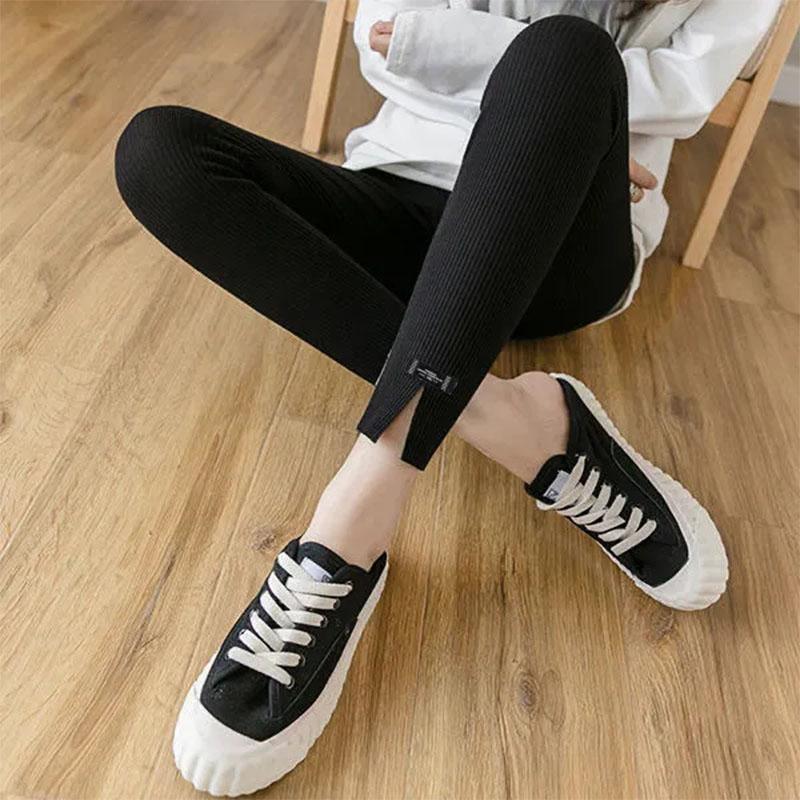 Women's Outer Wear Leggings Spring and Autumn High-waisted Slim Nine-point Pants Student Thin Pencil Pants Slim Trousers