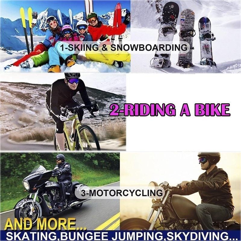 WTEMPO Motorcycle Riding Goggles Outdoor Sport Windproof Glasses Ski Snowboard Goggles Dustproof Mo