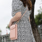 Women PU Leather Cell Phone Pocket Fashion Card Holders Small Crossbody Bag