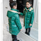 Girls Down Padded Jacket Fashion Cute Girl Padded Jacket Big Children Mid-length Padded Jacket
