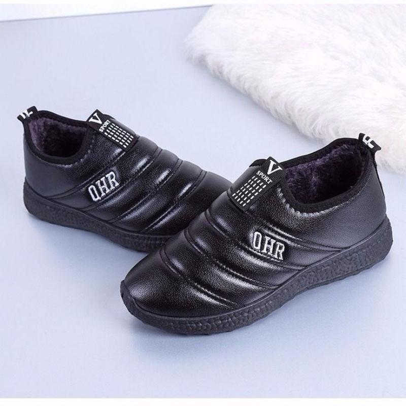 Cotton Shoes Winter Plus Velvet Cotton Leather Shoes Warm and Comfortable Non-slip Casual Cotton Shoes