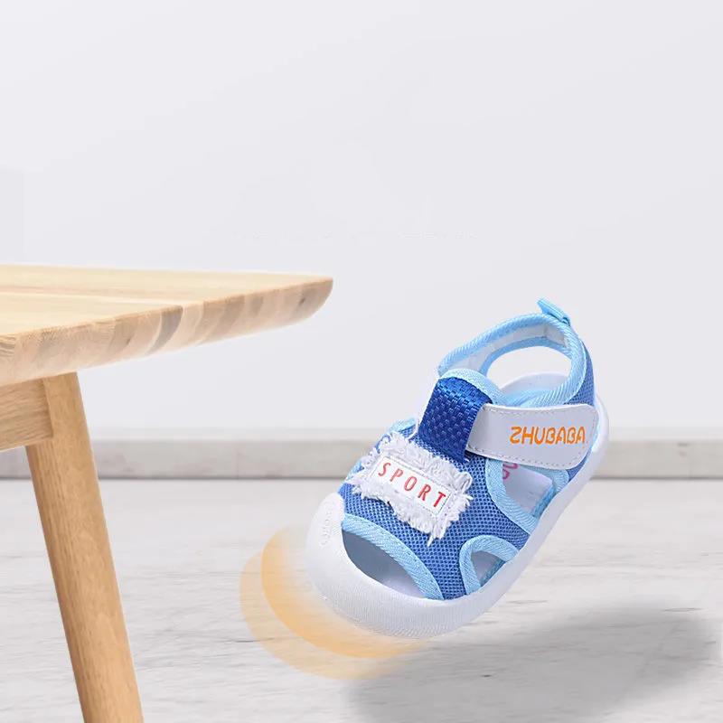 Baby's Summer Sandals Soft Soled Baby Walking Colorful Shoes Children's Antiskid and Kickproof Casual Flat Shoes